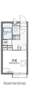レオパレスKウイング【107号室】の間取り