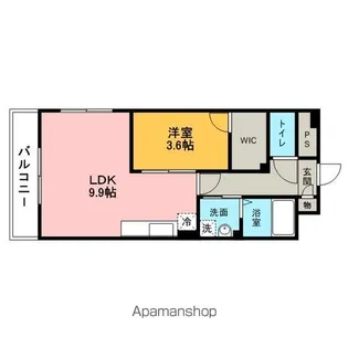 Aden箱崎駅前【11階】の間取り