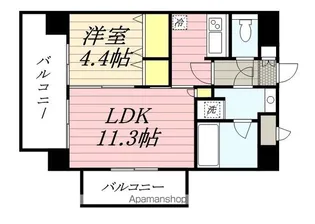 ナビールコート薬院【801号室】の間取り