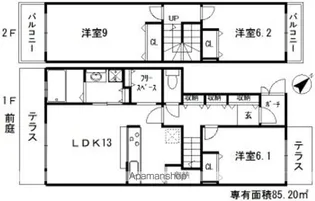 グラシア・フィス北寺尾 D棟【1階】の間取り