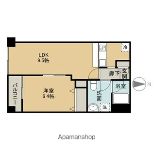 M’S上杉5丁目【5階】の間取り