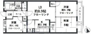 ブランニュー別所4号棟【5階】の間取り