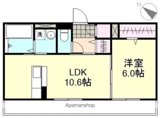ル・シェル中庄Ⅱ【2階】の間取り