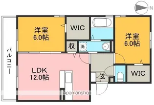 ドミールK【3階】の間取り