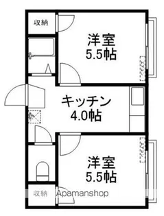 コーポ愛荘【103号室】の間取り
