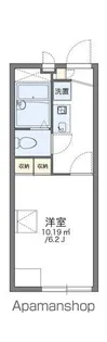 レオパレスハーバー東出町【104号室】の間取り