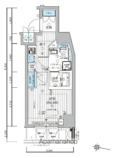 メインステージ松戸【9階】の間取り