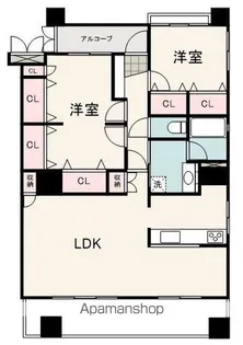 静岡県静岡市葵区駒形通1丁目【マンション】の間取り