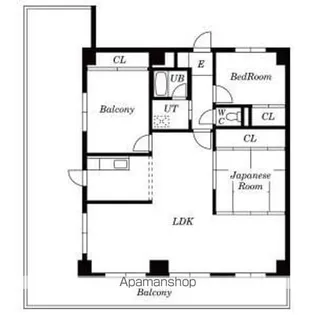 エステート高針台【4階】の間取り