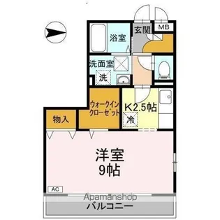エスト・クレールⅡ【206号室】の間取り
