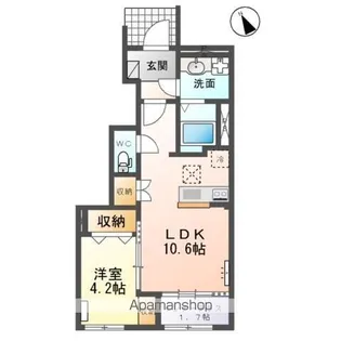 秋千美【203号室】の間取り