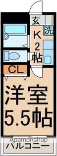 ジュネスパーク【2階】の間取り
