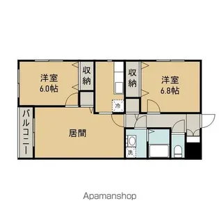 ベターアール津志田【402号室】の間取り