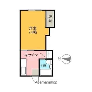 コーポ憩【202号室】の間取り