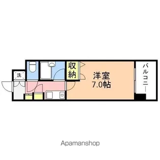 トーカンキャステール西湊町【7階】の間取り