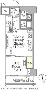 ザ・パークハビオ神楽坂レジデンスSOUTH【2階】の間取り