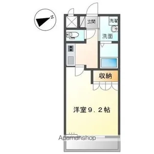 香川県高松市西山崎町【アパート】の間取り