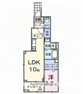フィオーレ・ショウエイ A【1階】の間取り