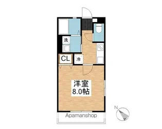 フローリアⅠ【201号室】の間取り