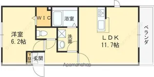 ベルハイム森河内【2階】の間取り
