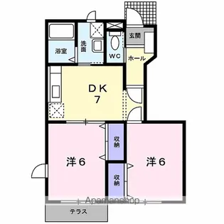 プラッツ手形山【1階】の間取り