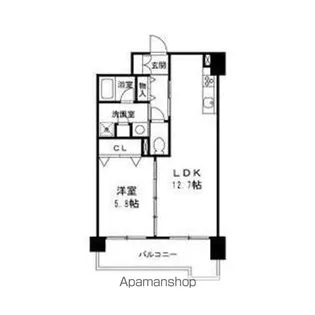 グランディールNAMBA【6階】の間取り