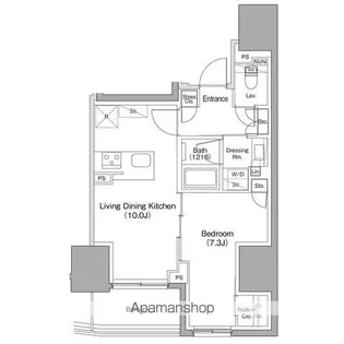 ザ・パークハビオ本郷菊坂【4階】の間取り