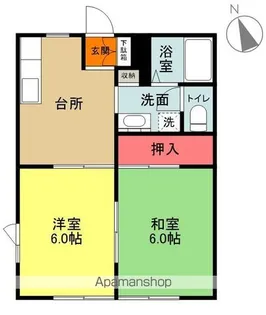 フレグランスⅡ【102号室】の間取り