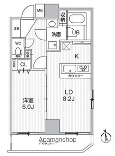東京都墨田区京島3丁目【マンション】の間取り