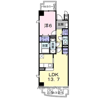 コーディアル さくら【1階】の間取り