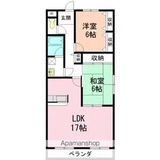 ファミーユすなご【3階】の間取り