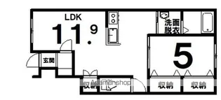 パステル【1C号室】の間取り