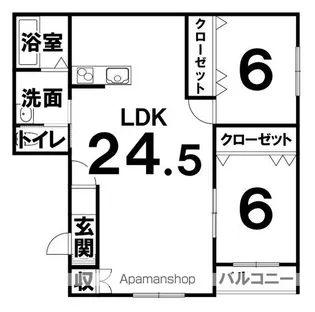 仮称)西18南28MS A棟【302号室】の間取り