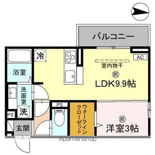 KOHRYU【303号室】の間取り