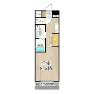 メゾン・デ・ノムラ島之内【2階】の間取り