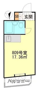 GSプラザ鶴見駅前【8階】の間取り