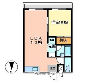 グラッドハウス山田【2階】の間取り