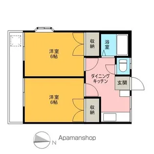 富士見台レジデンスS【2階】の間取り