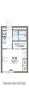 レオパレスA&A岸2008【201号室】の間取り