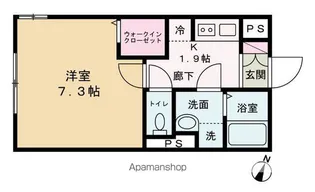 エルファーロ笹塚Ⅱ【2階】の間取り
