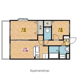 ファミールヴィラ深芝Ⅰ号館【1階】の間取り