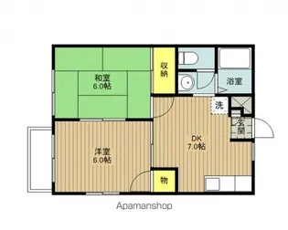 カルテット【201号室号室】の間取り