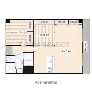 高針北住宅B棟【1階】の間取り