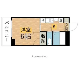 UNIVナガサワ【401号室】の間取り