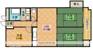 メゾンそれいゆⅠ【102号室】の間取り