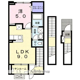 ラ・メゾンSH【3階】の間取り