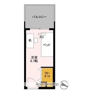 ロイヤルパークスER万代 SHARE万代【306-G号室】の間取り