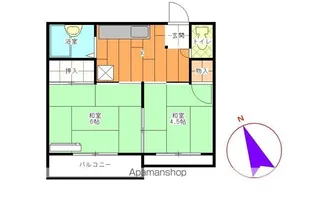 メゾンしらかば【201号室】の間取り