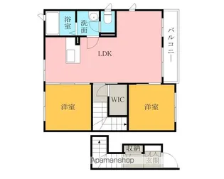 フレアコート【203号室】の間取り
