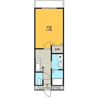 ラフィネドミール【210号室】の間取り